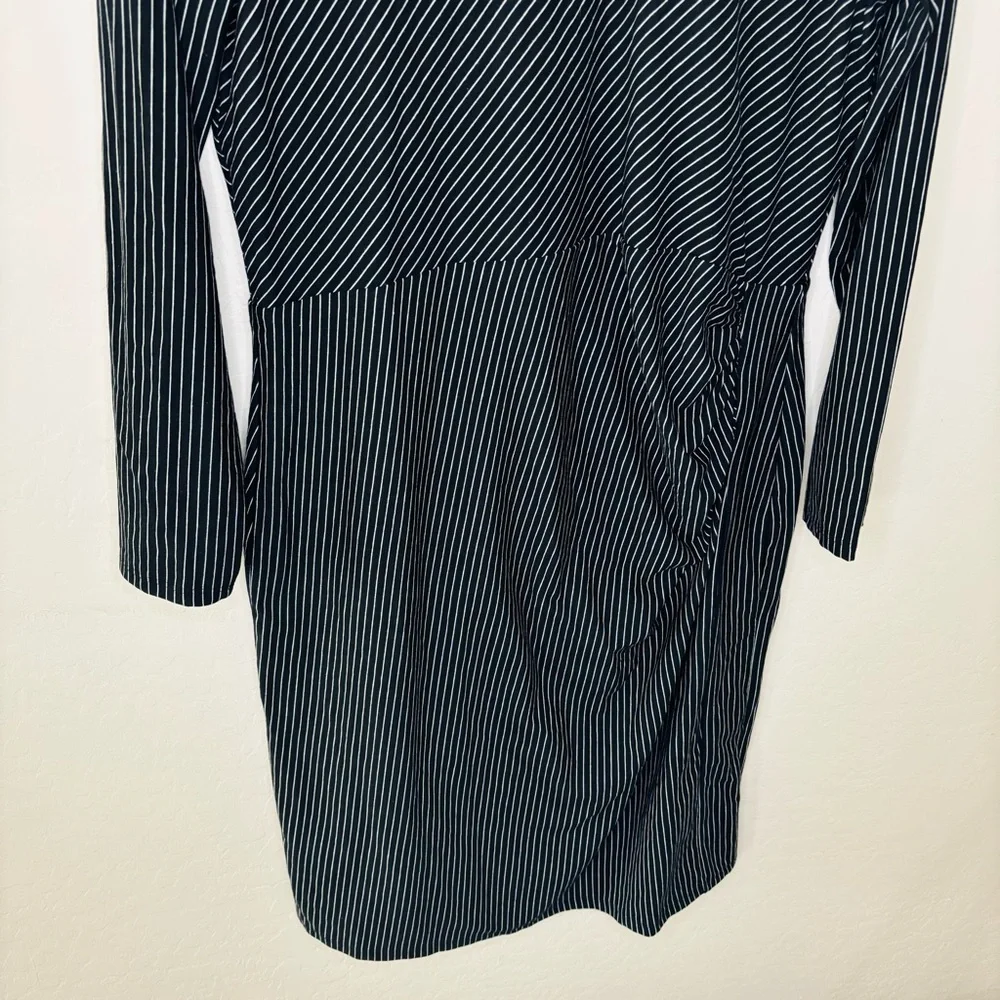 Ann‎ Taylor Pinstripe Dress NWT Women’s Long Sleeve Workwear Large S490283